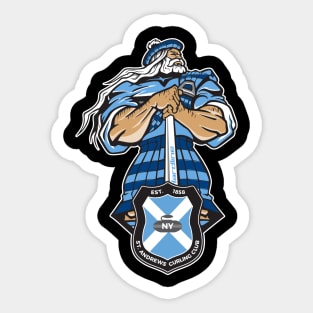 Saint Andrews Curling Club Highlander Sticker